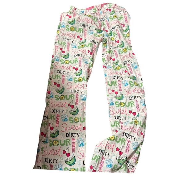 Be As You Are Fun & Funky Novelty Lounge Pants, "Sweet, Sour, Dirty", Small - Picture 1 of 3